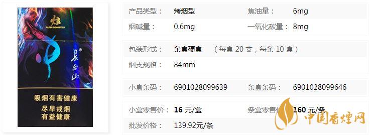 長白山炫多少錢一盒 長白山炫香煙價格表一覽