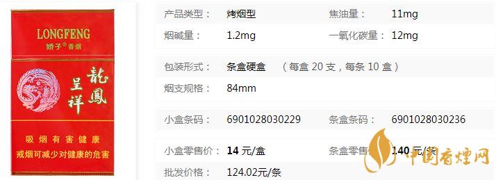 嬌子硬龍鳳呈祥價格多少錢一包 嬌子硬龍鳳呈祥價格表查詢