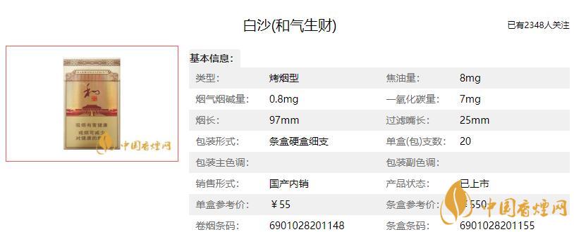 白沙煙價(jià)格表 白沙煙價(jià)格表2021款細(xì)支